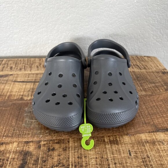 Crocs Adult Baya Clogs Men 6 Women 8 Gray Grey NWT Water Shoes Slip On
